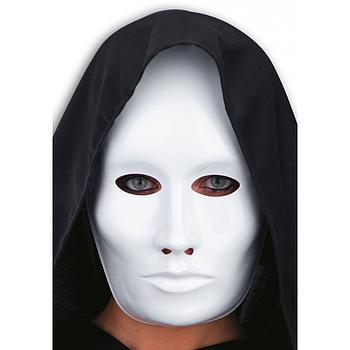 maschera viso bautta bianca grande