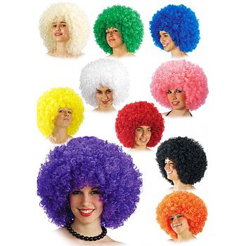 parrucca ricciolona media colori assortiti
