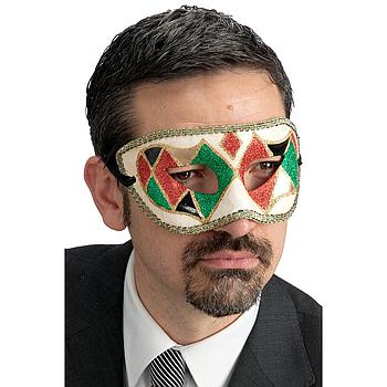 maschera cartapesta decorazioni glitter