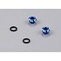 disco porta led in lega CNC 3mm blu